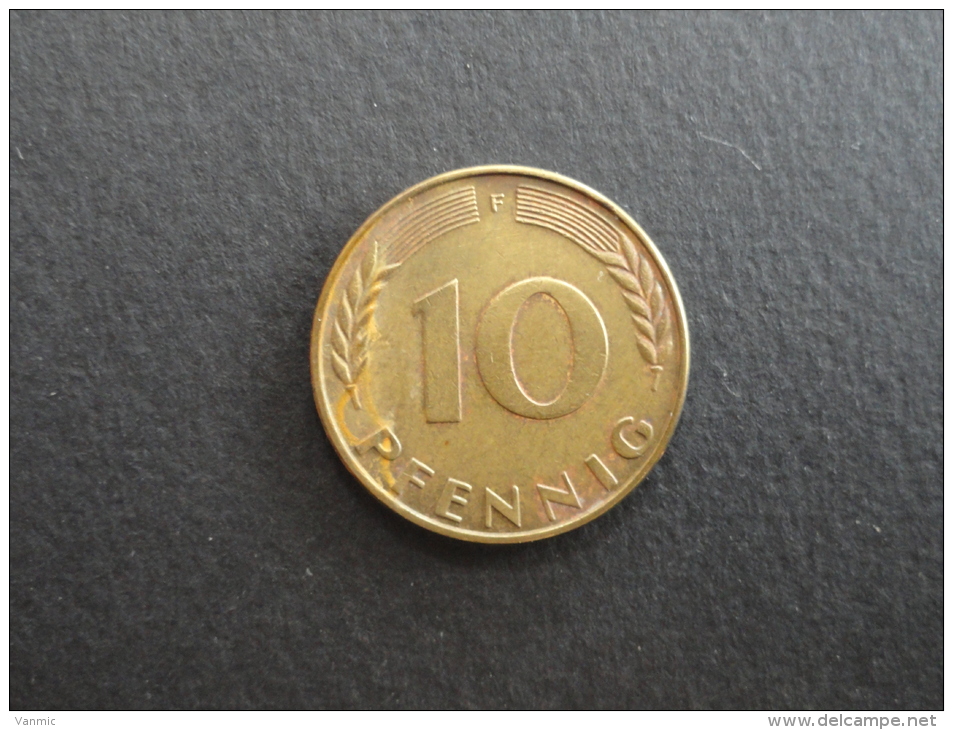 1966 F - 10 Pfennig Allemagne - Germany - 10 Pfennig