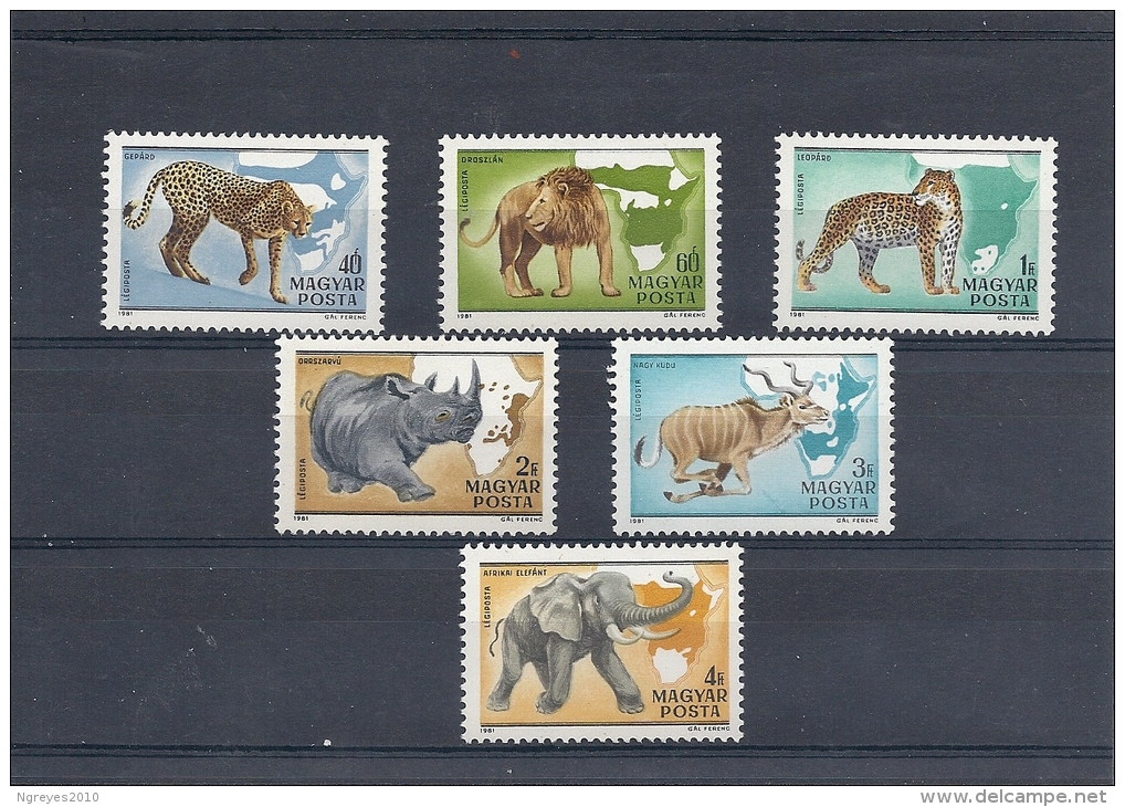 140010088  HUNGRIA  YVERT  AEREO  Nº  436/42  */MH - Unused Stamps