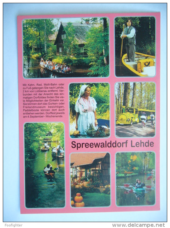 Germany: Spreewalddorf Lehde - Mehrbildkarte, Trachten, Miniaturzug - Unused - Lübben (Spreewald)