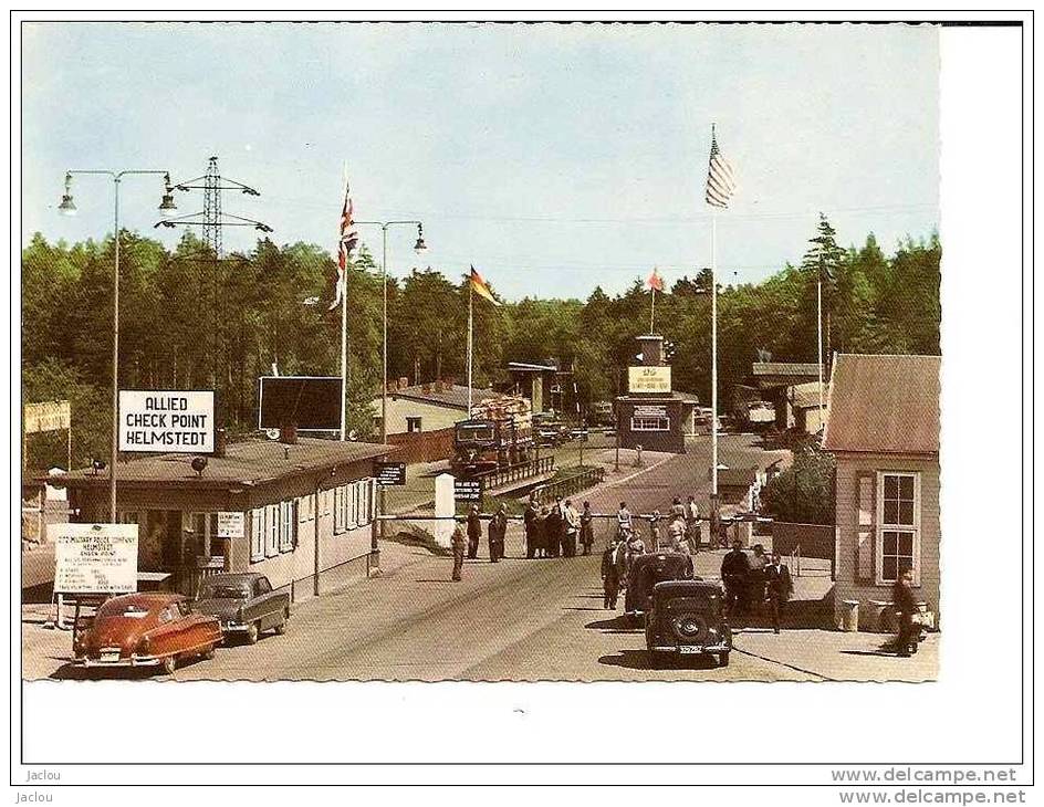 ZONENGRENZE HELMSTEDT AUTOBAHN -KONTROLLPUNKT,BEAU PLAN COULEUR A VOIR !  REF 6204 - Helmstedt