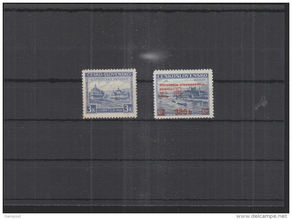 Czechoslovakia Lot Overprints MNH - Unused Stamps