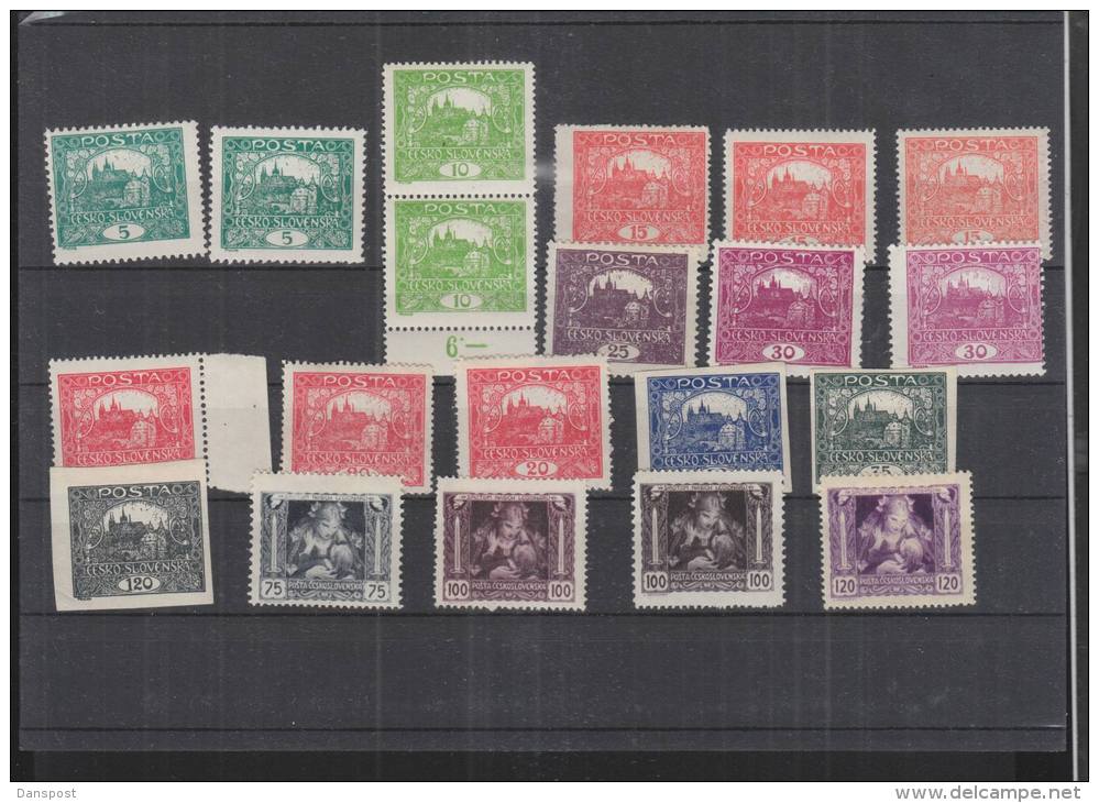 Czechoslovakia Lot MNH/MH (13) - Unused Stamps