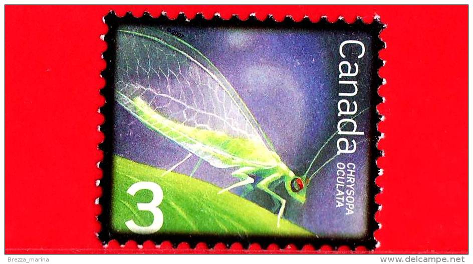 CANADA - USATO - 2012 - Insetti - Chrysopa Oculata - 3 - Used Stamps