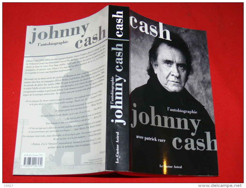 JOHNNY CASH L AUTOBIOGRAPHIE AVEC PATRICK CARR TRADUIT DE L AMERICAIN 360 PAGES TARIF 24 EUROS  MUSIQUE COUNTRY BLUES - Muziek