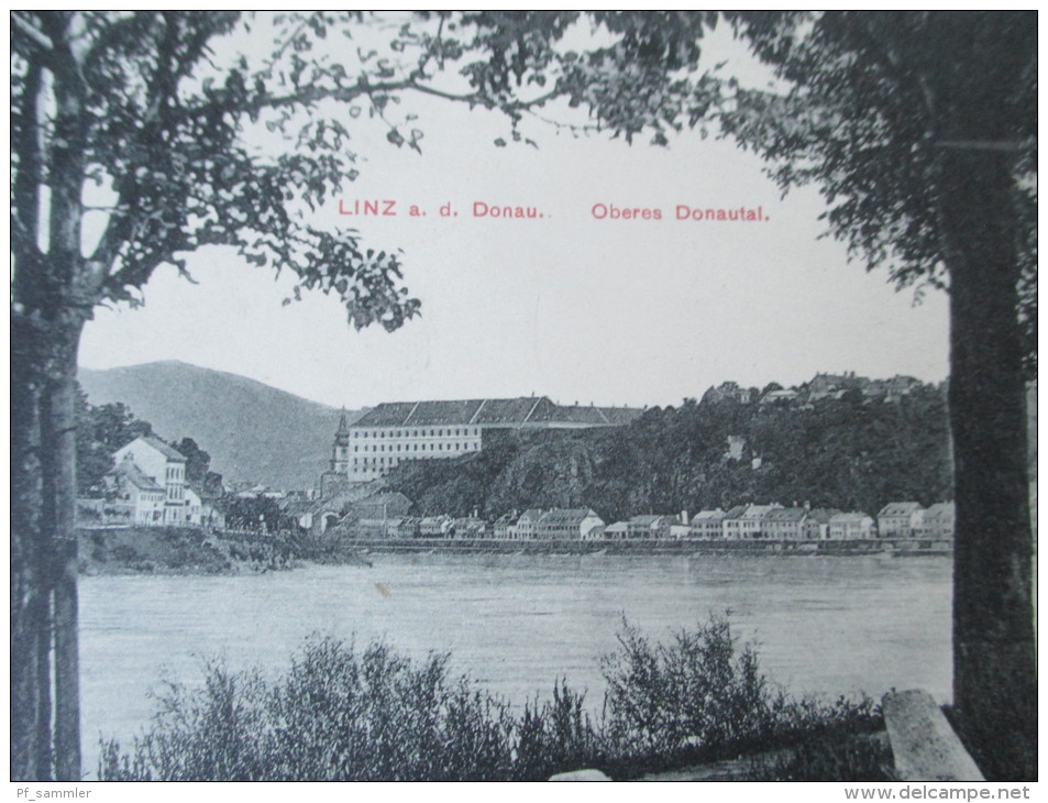 AK Linz A. D. Donau Oberes Donautal 1908 Echt Gelaufen! Verlag Hermann Seibt, Meissen 1407 Guter Zustand! - Linz