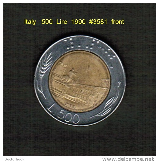 ITALY    500  LIRE  1990  (KM # 111) - 500 Lire