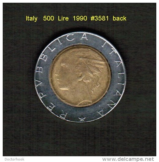 ITALY    500  LIRE  1990  (KM # 111) - 500 Lire