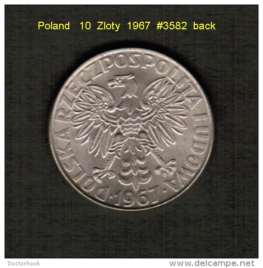 POLAND    10  ZLOTY  1967  (Y # 59) - Poland