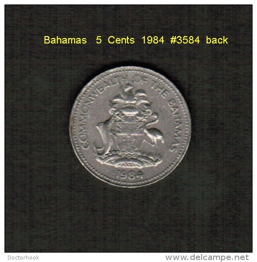 BAHAMAS    5  CENTS  1984  (KM # 60) - Bahamas