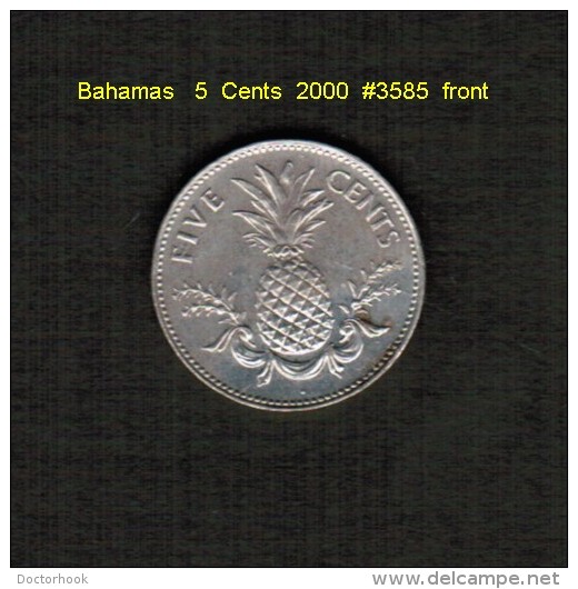 BAHAMAS    5  CENTS  2000  (KM # 60) - Bahama's