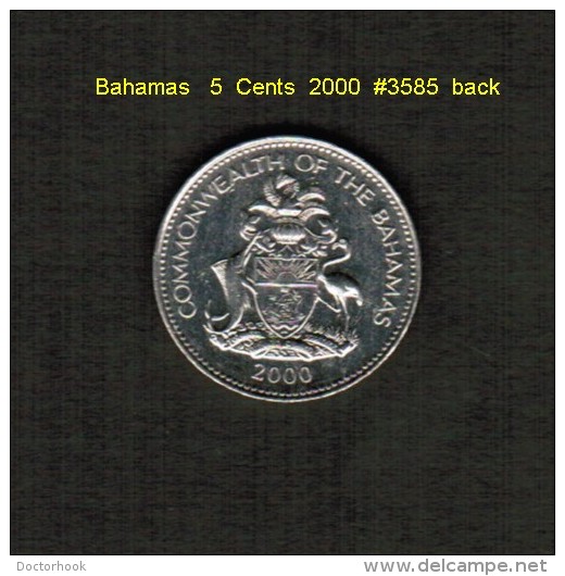 BAHAMAS    5  CENTS  2000  (KM # 60) - Bahama's