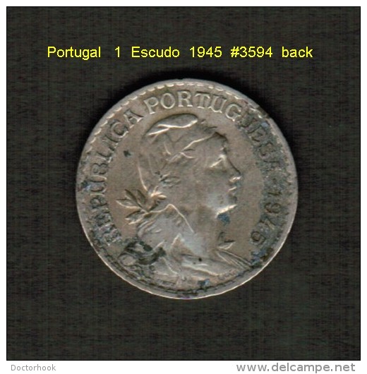 PORTUGAL    1  ESCUDO  1945  (KM # 578) - Portugal