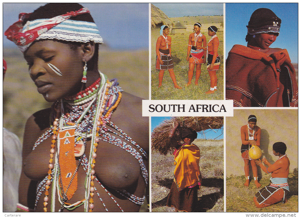 Afrique Du Sud,south Africa,XHOSA TRIBE,ethnie Chrétien,amayhosa,women,s Eins Nue,nude,tatouée,travaill Euse - Sudáfrica