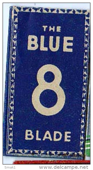 RAZOR BLADE RASIERKLINGE BLUE 8 BLADE  0,08 M/m - Scheermesjes