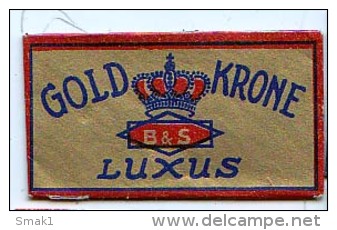 RAZOR BLADE RASIERKLINGE GOLD KRONE  B & S LUXUS - Lames De Rasoir
