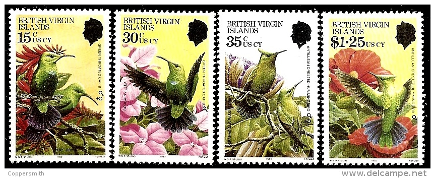 (009 V) Virgin Isl. / Virginie   Birds / Oiseaux / Vögel / Vogels  ** / Mnh  Michel 424-427 - British Virgin Islands