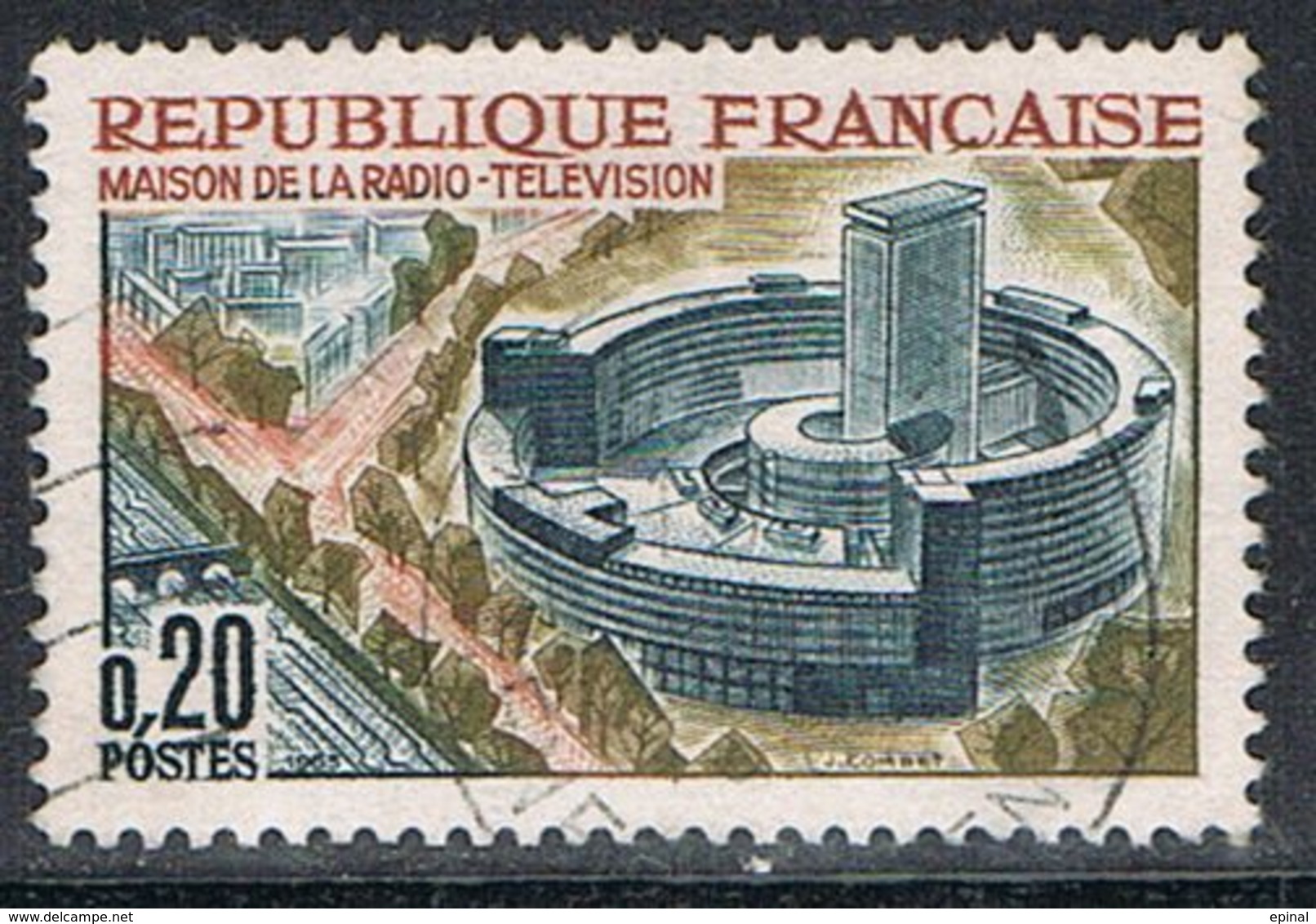 FRANCE : N° 1402 Oblitéré (Maison De La Radio à Paris) - PRIX FIXE - - Gebraucht