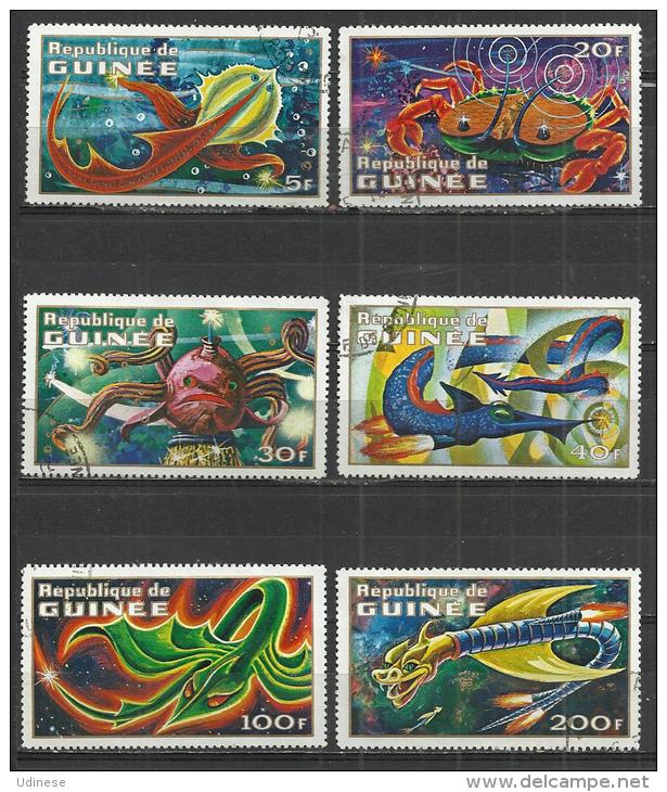 GUINEA 1972 - FICTION ANIMALS - CPL. SET - USED OBLITERE GESTEMPELT USADO - Autres & Non Classés