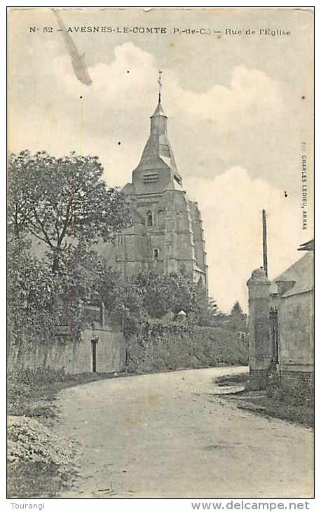Nov13 1043 : Avesnes-le-Comte  -  Rue De L'Eglise - Avesnes Le Comte
