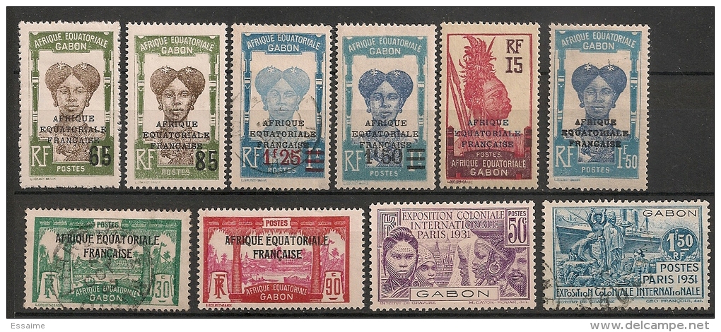 Gabon. 1925-1931. Entre N° 108 Et 124. Oblit. Et Neuf * MH. - Other & Unclassified