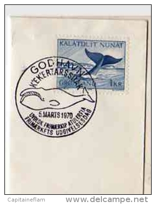 WHALE Artic Polar Baleine Wal Postmark Of Godhavn 5 March 1970 GROENLAND - Whales