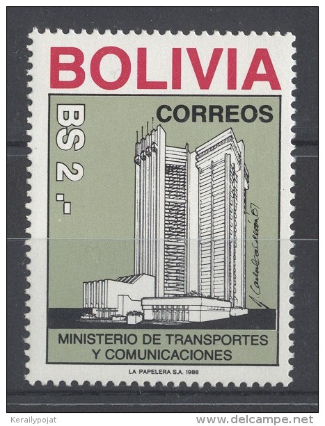 Bolivia - 1988 Ministry Of Transport MNH__(TH-7625) - Bolivia