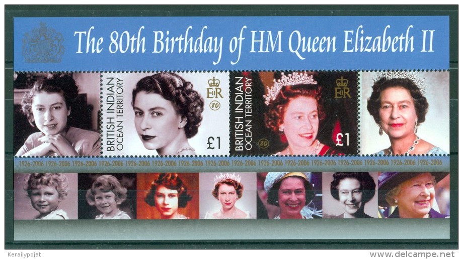 British Indian Ocean - 2006 Queen Elizabeth II Block MNH__(TH-8850) - Britisches Territorium Im Indischen Ozean