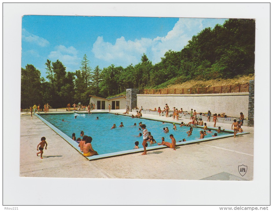 81 - BRASSAC - LA PISCINE - Le Grand Bassin - Animation Baigneurs Enfants - 1977 - 82260-1028 Apa Poux - Brassac