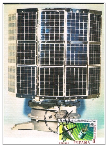 205 - 1979 Satelite Intasat Mat Especial Cadiz 1989 Triple 2523 - Tarjetas Máxima