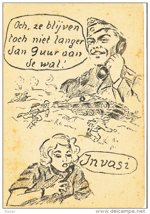 WW II, Satyre-serie, Vrieshol, 1945, Propaganda - Geschiedenis