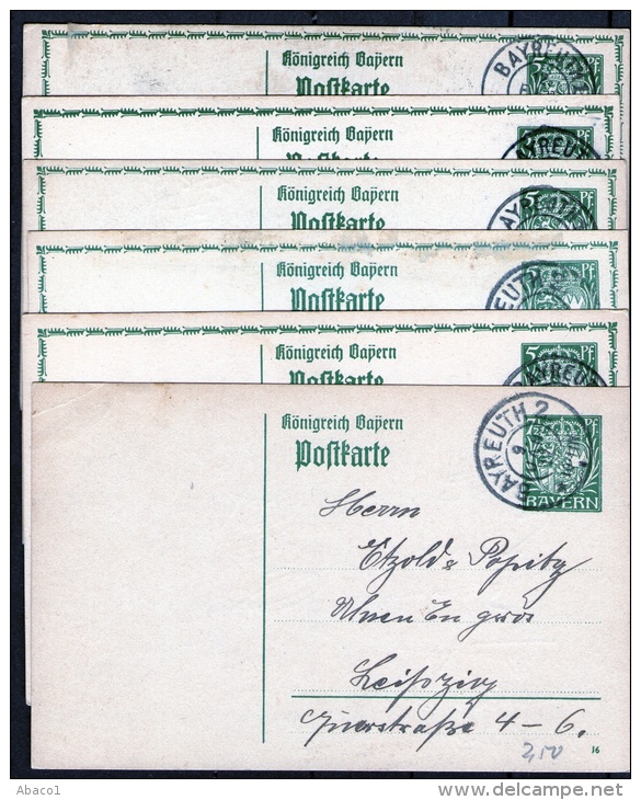 Bayern 6 PK 1914 Bis 17 Aus Bayreuth - Sonstige & Ohne Zuordnung