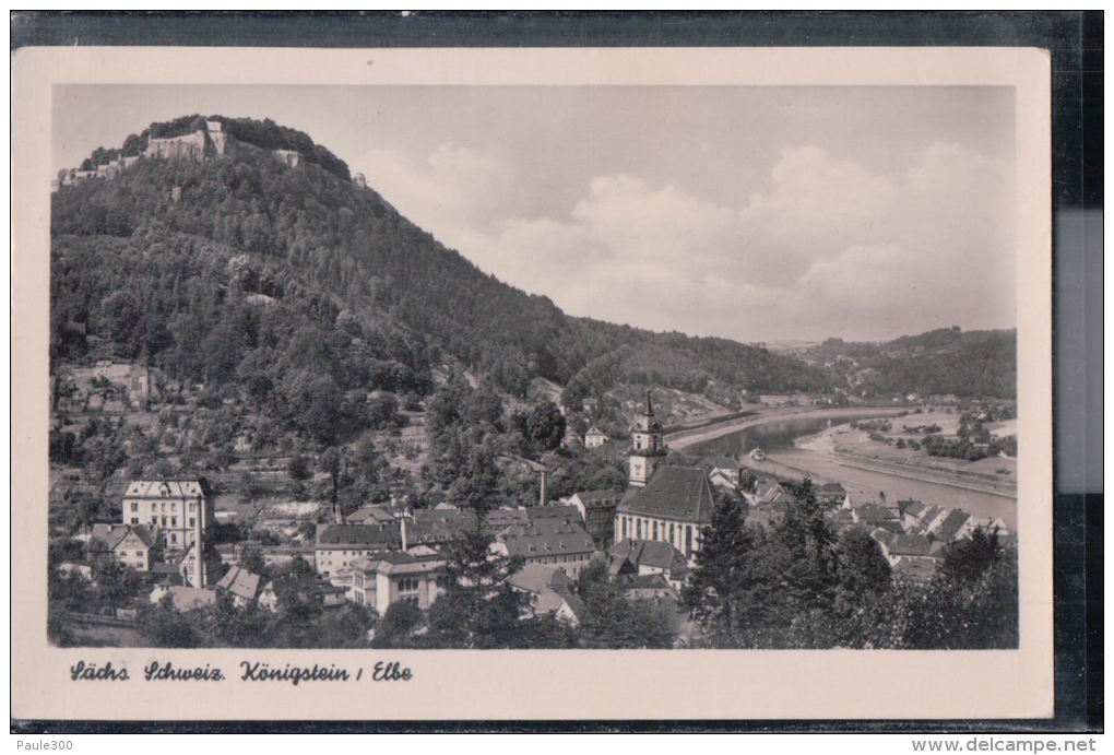 Königstein - Panorama - Sächsische Schweiz - Koenigstein (Saechs. Schw.)