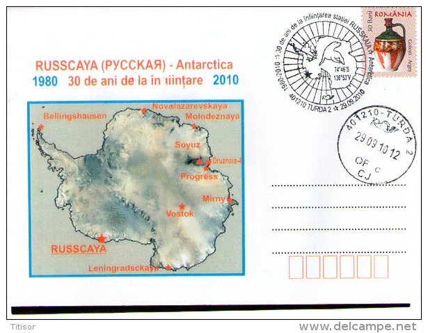 Antarctica - Russkaia Station 30 Years. Turda 2010. - Bases Antarctiques