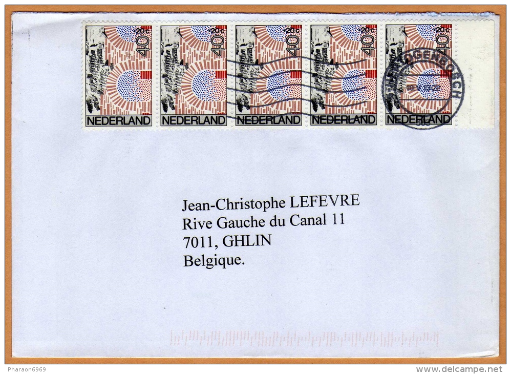 Enveloppe Cover Brief  Hertogenbosch à Ghlin - Lettres & Documents