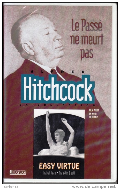 ALFRED HITCHCOCK 62mm CASSETTE VHS NOIR ET BLANC NEUVE SOUS BLISTER LE PASSE NE MEURT PAS FILM MUET EDITION ATLAS - Polizieschi