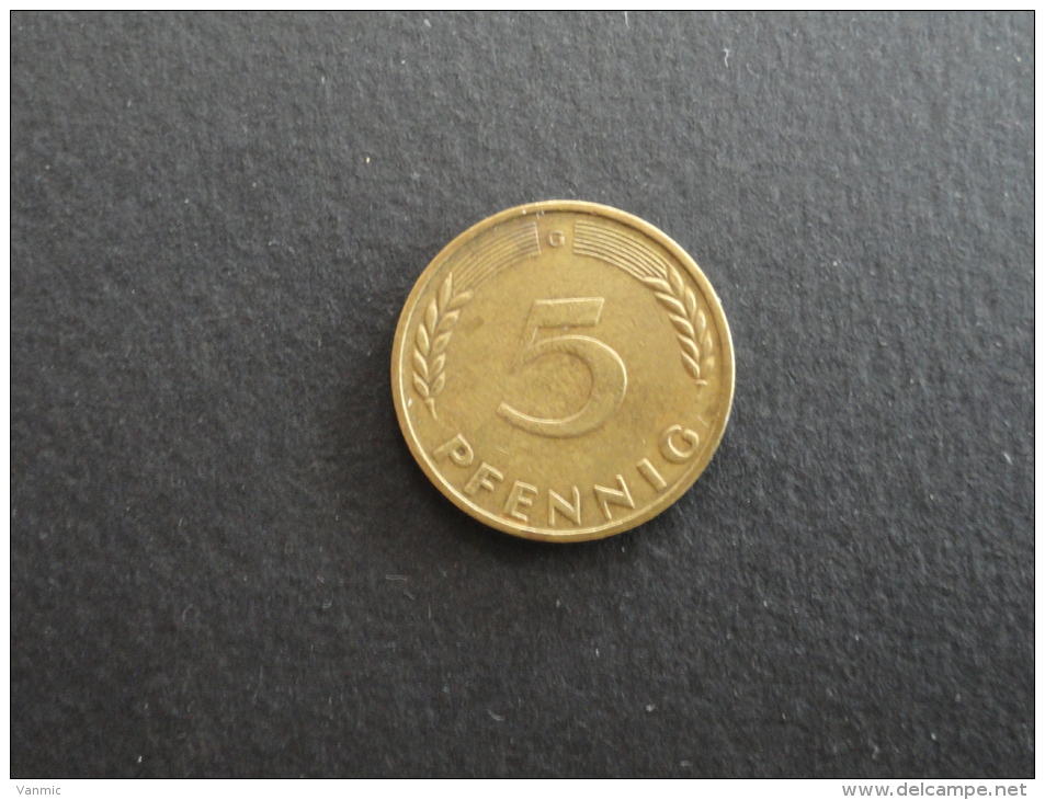 1950 G - 5 Pfennig Allemagne - Germany - 5 Pfennig