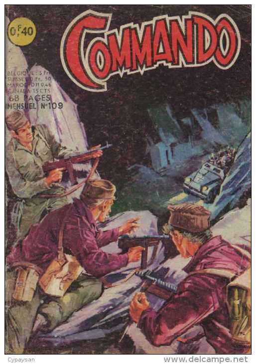 COMMANDO N° 109 BE AREDIT 05-1966 - Arédit & Artima