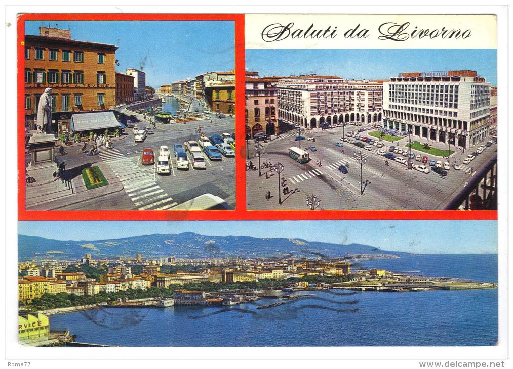 288/600 - LIVORNO , Saluti Da ....   . Viaggiata Nel 1969 - Livorno