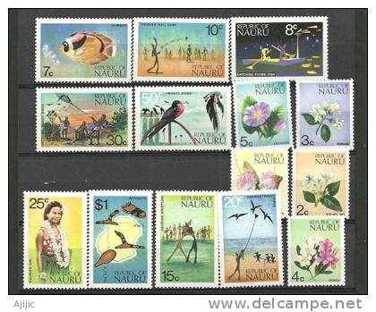 ILE NAURU. émission De L´année 1973. 14 T-p Neufs ** Yv. 88/101. Cote 20,00 € - Nauru