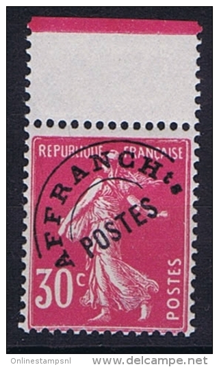 France Préoblitéré Yv Nr 59 MNH/** Neuf Signee Brun - 1893-1947