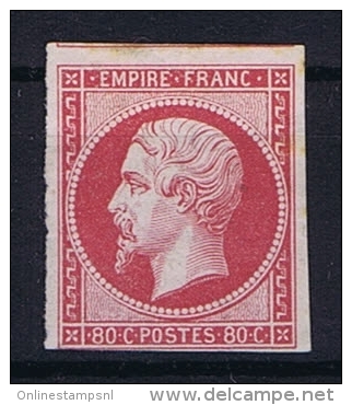 France Yv Nr 17 C Not  Used (*) Some  Brown Spots On Backside - 1853-1860 Napoleon III