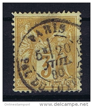 France: Yvert Nr 86 ,  Obl. - 1876-1898 Sage (Type II)