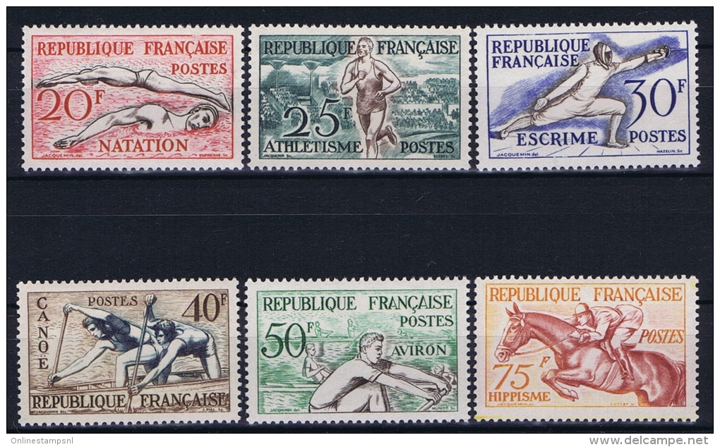 France: Yvert  Nr  960 - 965 ,  1953, MNH/** - Unused Stamps