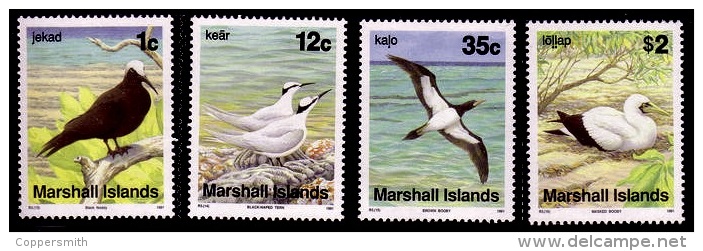 (18) Marshall Isl.  Animals / Birds / Oiseaux / Vögel / Vogels  ** / Mnh  Michel 381-84 - Marshalleilanden