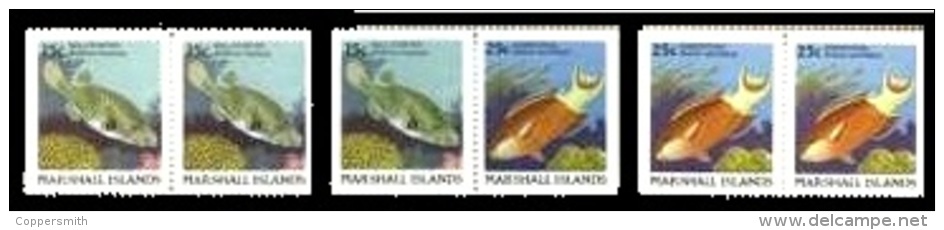 (31) Marshall Isl.  Fish / Poissons / Fische / Vissen / From Booklet / Du Carnet / Paare Aus MH ** / Mnh  Michel 172-73 - Marshall Islands