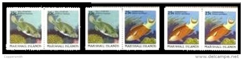 (31) Marshall Isl.  Fish / Poissons / Fische / Vissen / From Booklet / Du Carnet / Paare Aus MH ** / Mnh  Michel 172-73 - Marshall