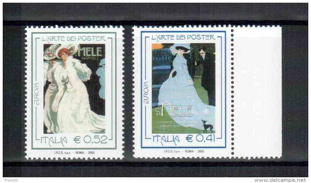 Italien / Italia / Italie 2003 Satz/set EUROPA ** - 2003