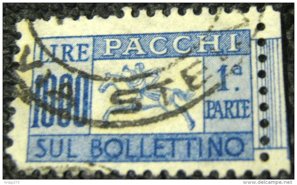 Italy 1954 Parcel Post 1000L - Used - Postpaketten