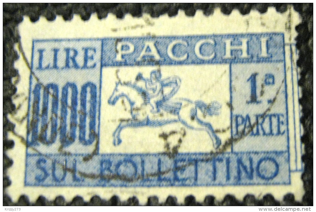 Italy 1954 Parcel Post 1000L - Used - Postpaketten