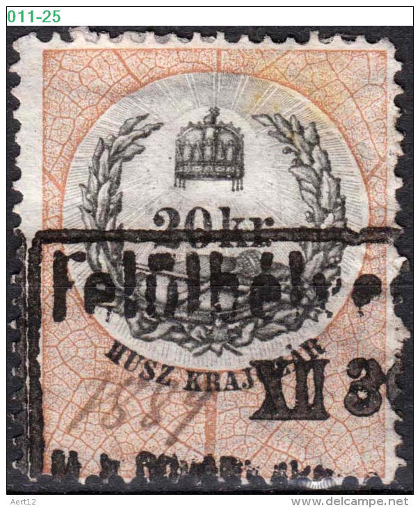 HUNGARY, 1880, Revenue Stamp, CPRSH. 191 - Fiscale Zegels